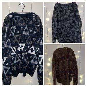 THRIFTED- Three Thrifted Oversized Cardigans